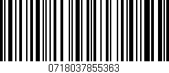 Código de barras (EAN, GTIN, SKU, ISBN): '0718037855363'
