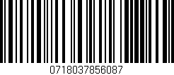 Código de barras (EAN, GTIN, SKU, ISBN): '0718037856087'