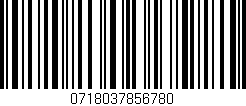 Código de barras (EAN, GTIN, SKU, ISBN): '0718037856780'