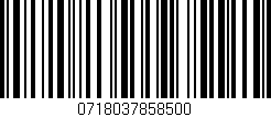 Código de barras (EAN, GTIN, SKU, ISBN): '0718037858500'