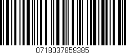 Código de barras (EAN, GTIN, SKU, ISBN): '0718037859385'