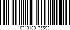 Código de barras (EAN, GTIN, SKU, ISBN): '0718103175593'