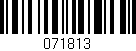 Código de barras (EAN, GTIN, SKU, ISBN): '071813'