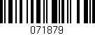 Código de barras (EAN, GTIN, SKU, ISBN): '071879'