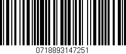 Código de barras (EAN, GTIN, SKU, ISBN): '0718893147251'