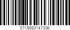 Código de barras (EAN, GTIN, SKU, ISBN): '0718893147336'