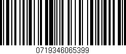 Código de barras (EAN, GTIN, SKU, ISBN): '0719346065399'
