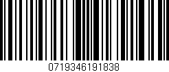 Código de barras (EAN, GTIN, SKU, ISBN): '0719346191838'