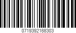 Código de barras (EAN, GTIN, SKU, ISBN): '0719392168303'