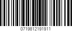Código de barras (EAN, GTIN, SKU, ISBN): '0719812191911'
