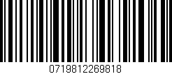 Código de barras (EAN, GTIN, SKU, ISBN): '0719812269818'