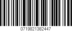 Código de barras (EAN, GTIN, SKU, ISBN): '0719821382447'