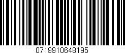 Código de barras (EAN, GTIN, SKU, ISBN): '0719910648195'