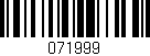 Código de barras (EAN, GTIN, SKU, ISBN): '071999'