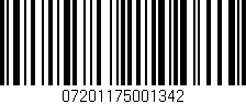 Código de barras (EAN, GTIN, SKU, ISBN): '07201175001342'