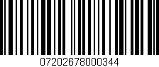 Código de barras (EAN, GTIN, SKU, ISBN): '07202678000344'