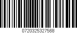 Código de barras (EAN, GTIN, SKU, ISBN): '0720325327568'