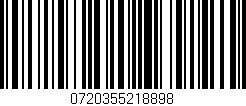 Código de barras (EAN, GTIN, SKU, ISBN): '0720355218898'
