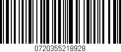 Código de barras (EAN, GTIN, SKU, ISBN): '0720355218928'