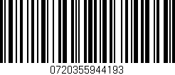 Código de barras (EAN, GTIN, SKU, ISBN): '0720355944193'