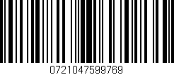 Código de barras (EAN, GTIN, SKU, ISBN): '0721047599769'