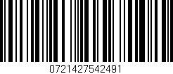 Código de barras (EAN, GTIN, SKU, ISBN): '0721427542491'