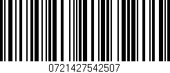 Código de barras (EAN, GTIN, SKU, ISBN): '0721427542507'