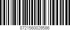 Código de barras (EAN, GTIN, SKU, ISBN): '0721560028586'