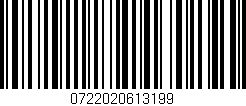 Código de barras (EAN, GTIN, SKU, ISBN): '0722020613199'