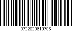 Código de barras (EAN, GTIN, SKU, ISBN): '0722020613786'