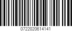 Código de barras (EAN, GTIN, SKU, ISBN): '0722020614141'