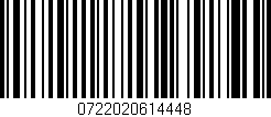 Código de barras (EAN, GTIN, SKU, ISBN): '0722020614448'