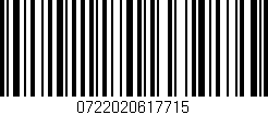 Código de barras (EAN, GTIN, SKU, ISBN): '0722020617715'