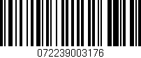 Código de barras (EAN, GTIN, SKU, ISBN): '072239003176'
