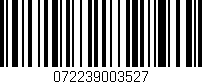 Código de barras (EAN, GTIN, SKU, ISBN): '072239003527'