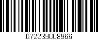 Código de barras (EAN, GTIN, SKU, ISBN): '072239008966'