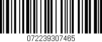 Código de barras (EAN, GTIN, SKU, ISBN): '072239307465'