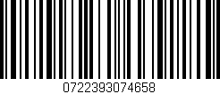 Código de barras (EAN, GTIN, SKU, ISBN): '0722393074658'