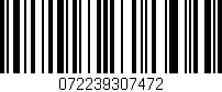 Código de barras (EAN, GTIN, SKU, ISBN): '072239307472'