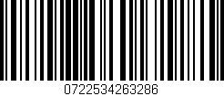 Código de barras (EAN, GTIN, SKU, ISBN): '0722534263286'