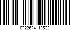 Código de barras (EAN, GTIN, SKU, ISBN): '0722674110532'