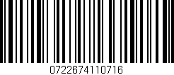 Código de barras (EAN, GTIN, SKU, ISBN): '0722674110716'