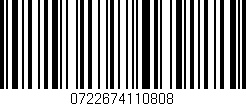 Código de barras (EAN, GTIN, SKU, ISBN): '0722674110808'