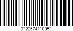 Código de barras (EAN, GTIN, SKU, ISBN): '0722674110853'