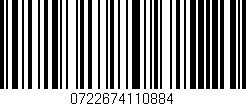 Código de barras (EAN, GTIN, SKU, ISBN): '0722674110884'