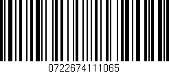 Código de barras (EAN, GTIN, SKU, ISBN): '0722674111065'