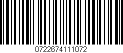 Código de barras (EAN, GTIN, SKU, ISBN): '0722674111072'
