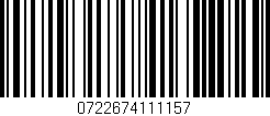 Código de barras (EAN, GTIN, SKU, ISBN): '0722674111157'