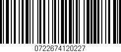 Código de barras (EAN, GTIN, SKU, ISBN): '0722674120227'