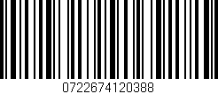 Código de barras (EAN, GTIN, SKU, ISBN): '0722674120388'